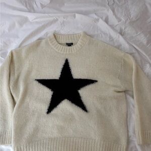 Wild Fable Cream Sweater with Star